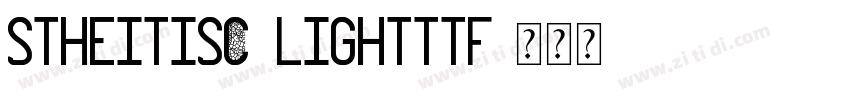 STHeitiSC Lightttf字体转换